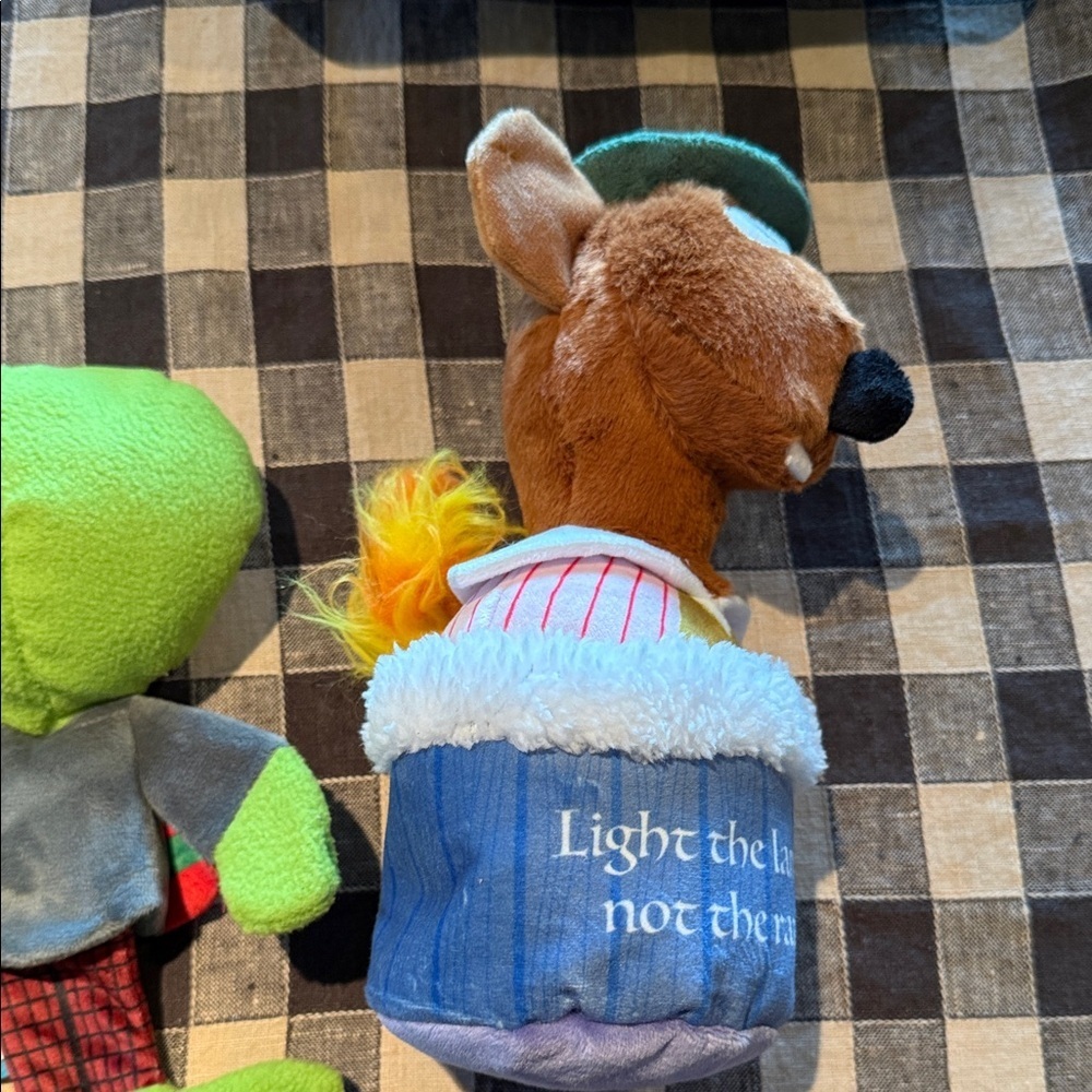 Plush Frog and Rat Dog Toy Set - Picture 4 of 5